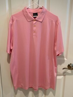 Nike Pink Men's Golf Polo - Short Sleeve Performance